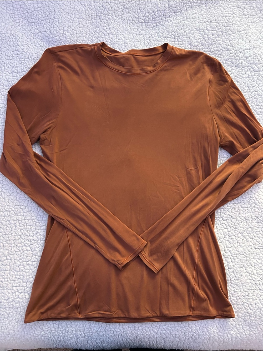 Lululemon rust Long-Sleeve Crew Neck Top